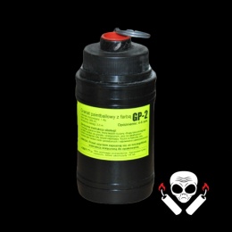 Granat paintball GP-2 z farbą – efekt trafienia, paintball, gra taktyczna