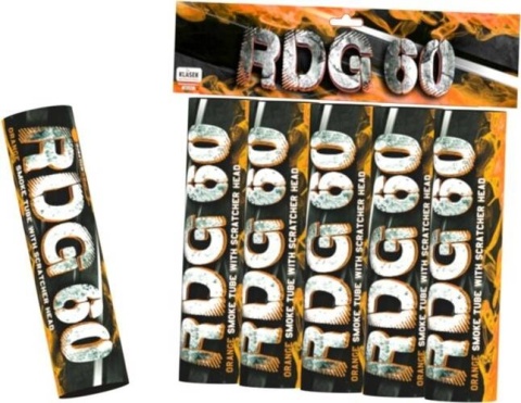 Świeca dymna na draskę pomarańczowa RDG60O(SH) T1